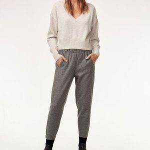 Aritzia Babaton Dexter Wool Pants Heather Cool Grey